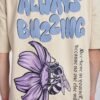 BuzzMode : Beige Oversized Tshirt - Image 2