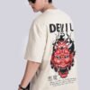 Devil : Beige Oversized Tshirt - Image 7