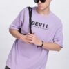 Devil : Lavender Oversized Tshirt - Image 5
