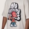 No Hope No Regrets Oversized T-Shirt Beige - Image 6