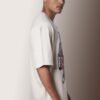 No Hope No Regrets Oversized T-Shirt Beige - Image 4