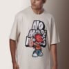 No Hope No Regrets Oversized T-Shirt Beige - Image 2