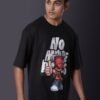 No Hope No Regrets Oversized T-Shirt Black - Image 4