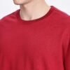 Solid Oversized Red T-shirt - Image 2
