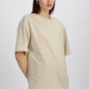 Girl's Solid Oversized : Beige - Image 4