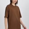 Girl's Solid Oversized : Brown - Image 4