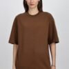 Girl's Solid Oversized : Brown - Image 5