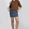 Girl's Solid Oversized : Brown - Image 6