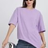 Girl's Solid Oversized : Lavender - Image 6