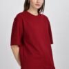 Girl's Solid Oversized : Red - Image 5