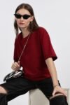 Girl's Solid Oversized : Red
