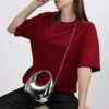 Girl's Solid Oversized : Red - Image 8