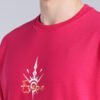 AWAKENED Oversized Graphic T-shirt - Hot Pink - Image 4