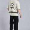 AWAKENED Oversized Graphic T-shirt – Beige - Image 3