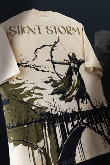 Silent Storm Oversized Graphic T-Shirt
