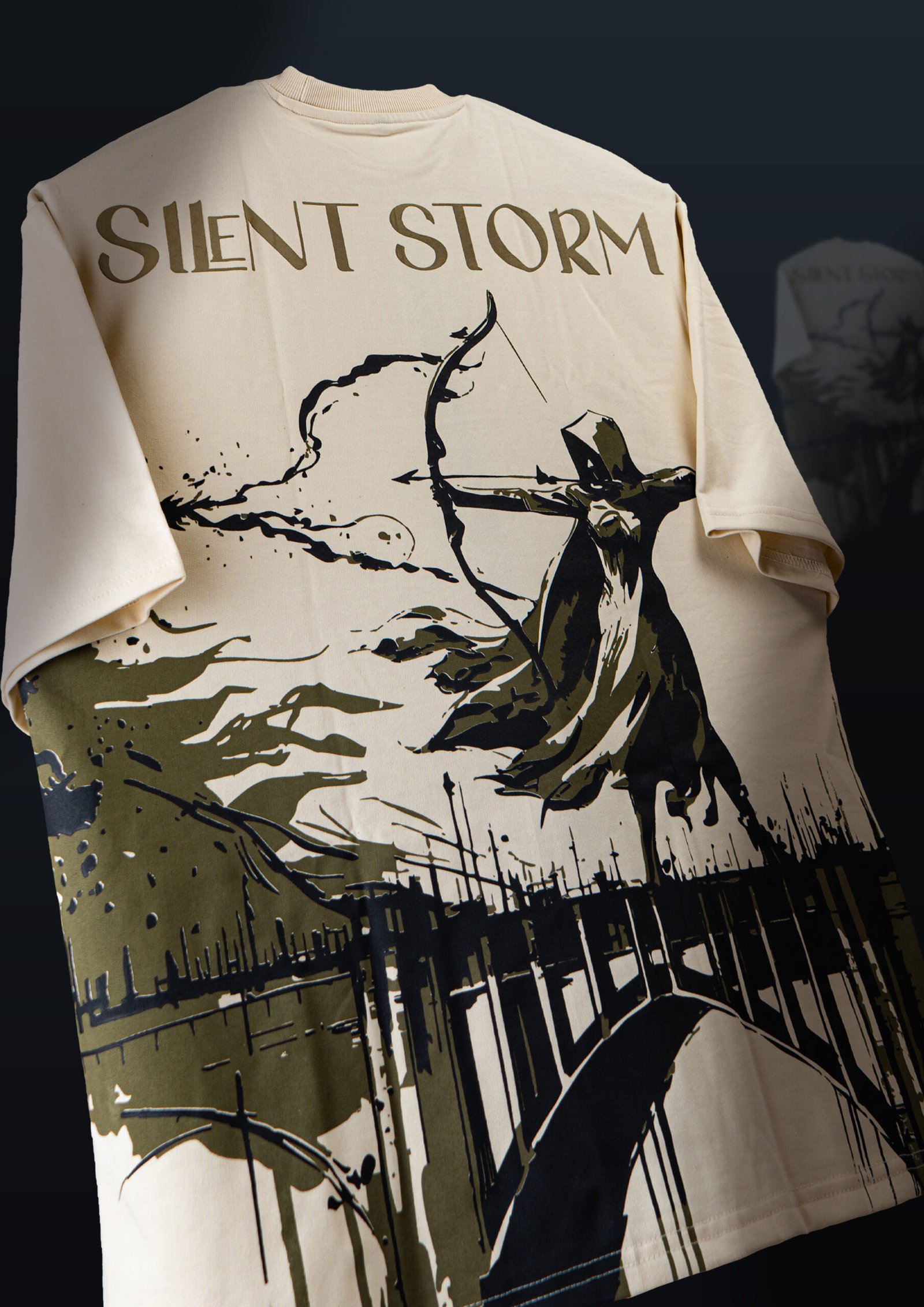 Silent Storm Oversized Graphic T-Shirt