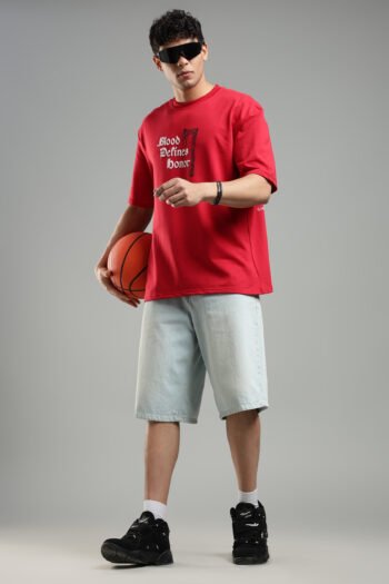 Soul Reaper Red Oversized Tee