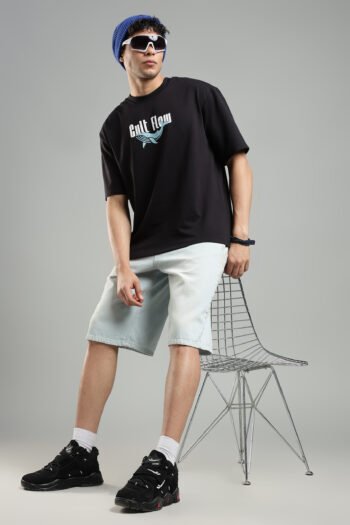 Wave Cult Black Oversized T-Shirt