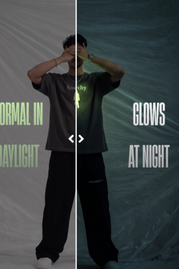 Anarchy Glow in Dark Edition Oversized T-Shirt